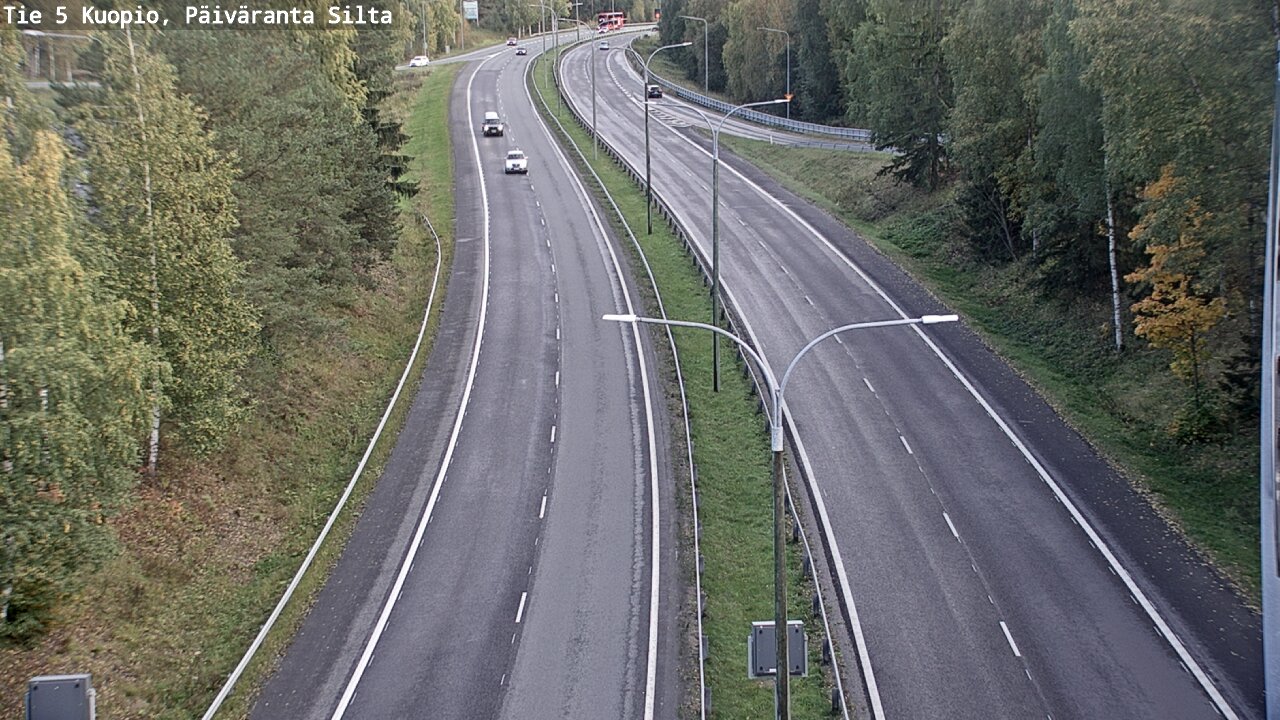 Weather Camera Image Road 5 Kuopio, Päiväranta silta, Kuopio, Pohjois-Savo