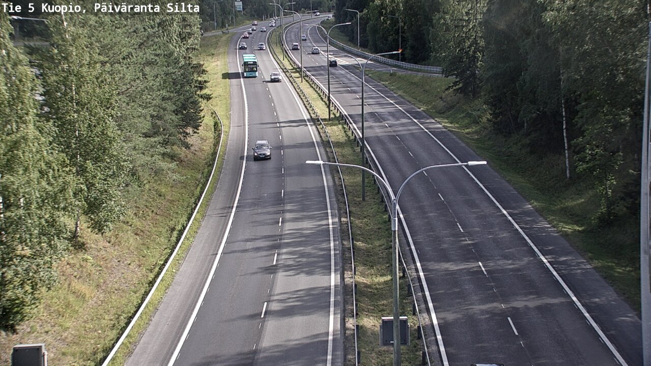 Kelikamerat Kuva Tie 5 Kuopio, Päiväranta silta, Kuopio, Pohjois-Savo
