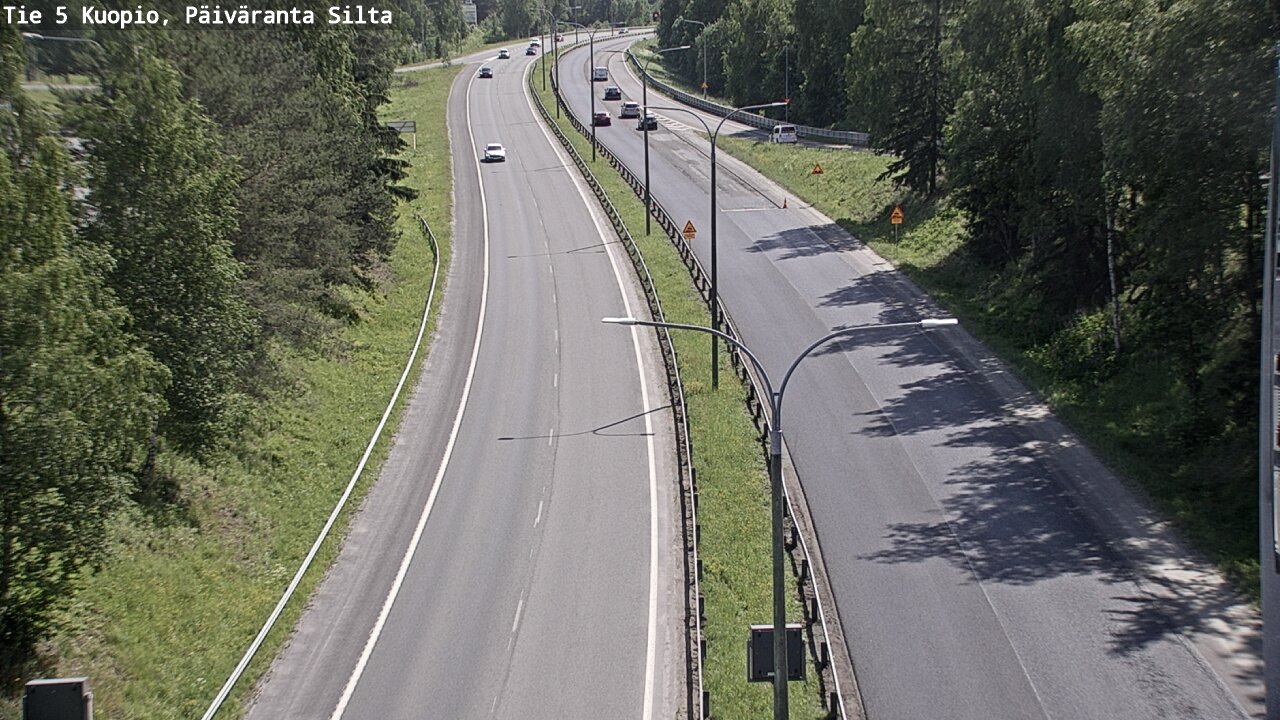 Weather Camera Image Road 5 Kuopio, Päiväranta silta, Kuopio, Pohjois-Savo