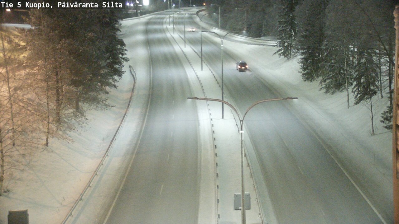 Weather Camera Image Väg 5 Kuopio, Päiväranta silta, Kuopio, Pohjois-Savo