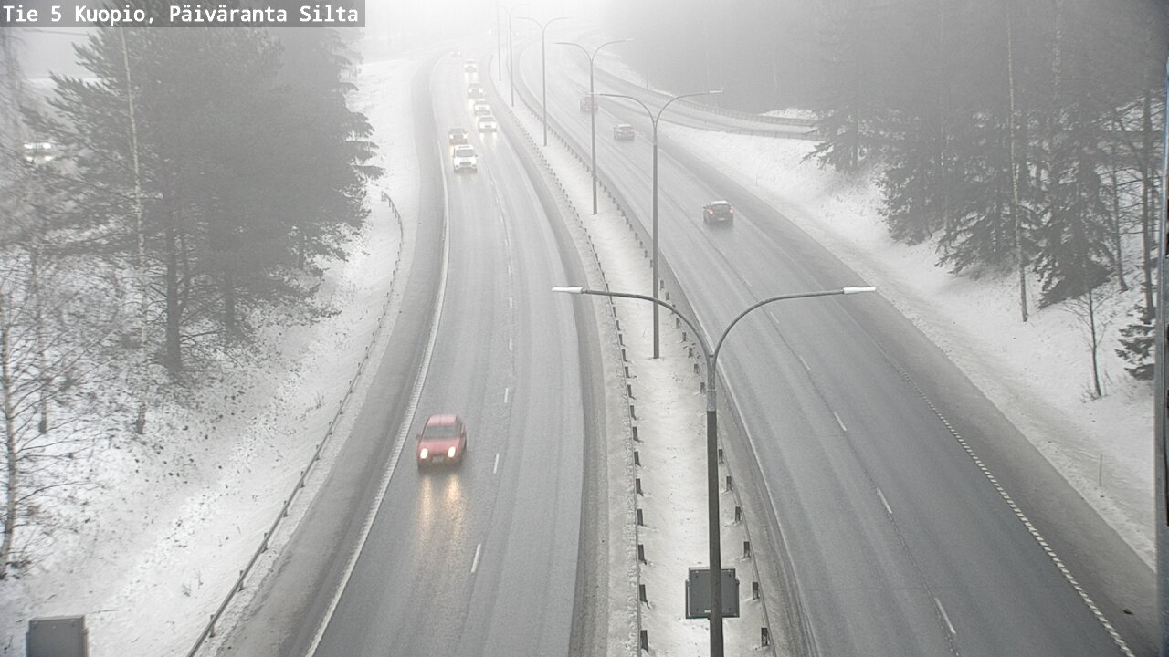 Weather Camera Image Road 5 Kuopio, Päiväranta silta, Kuopio, Pohjois-Savo
