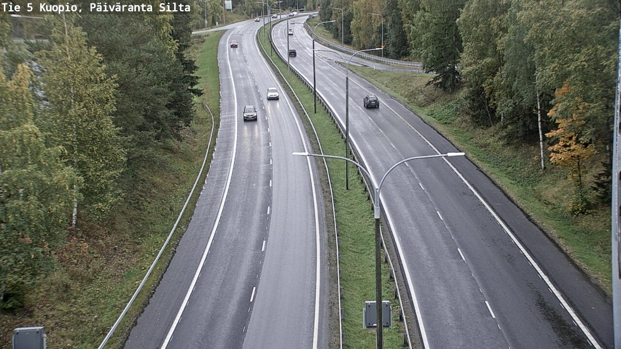 Weather Camera Image Road 5 Kuopio, Päiväranta silta, Kuopio, Pohjois-Savo