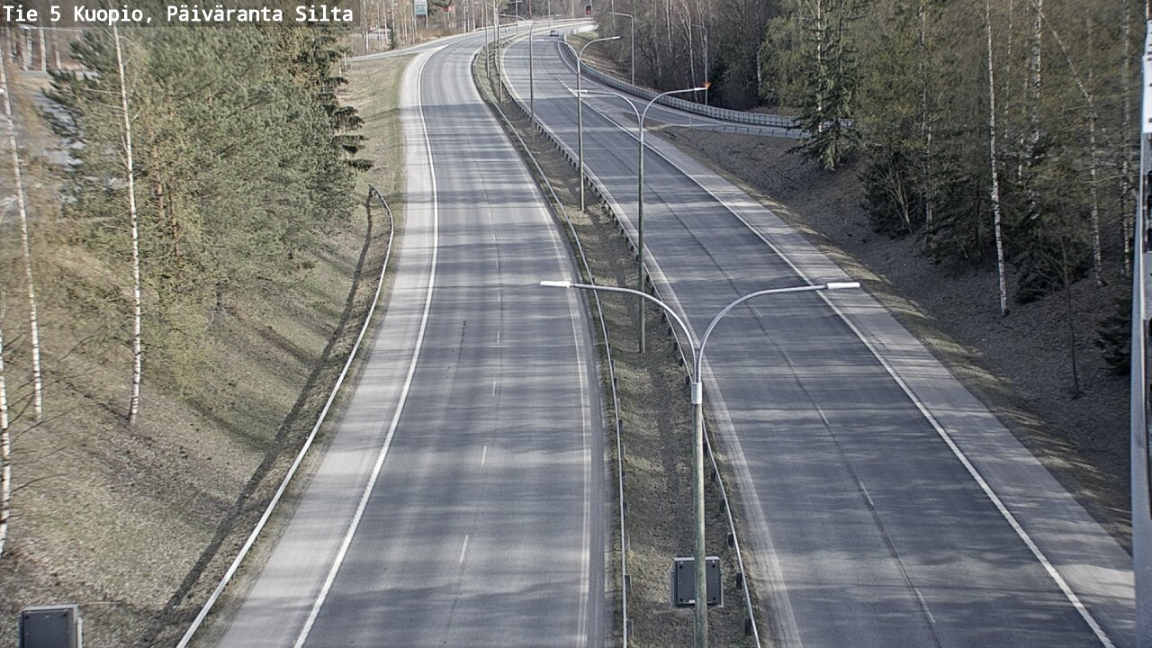 Weather Camera Image Väg 5 Kuopio, Päiväranta silta, Kuopio, Pohjois-Savo
