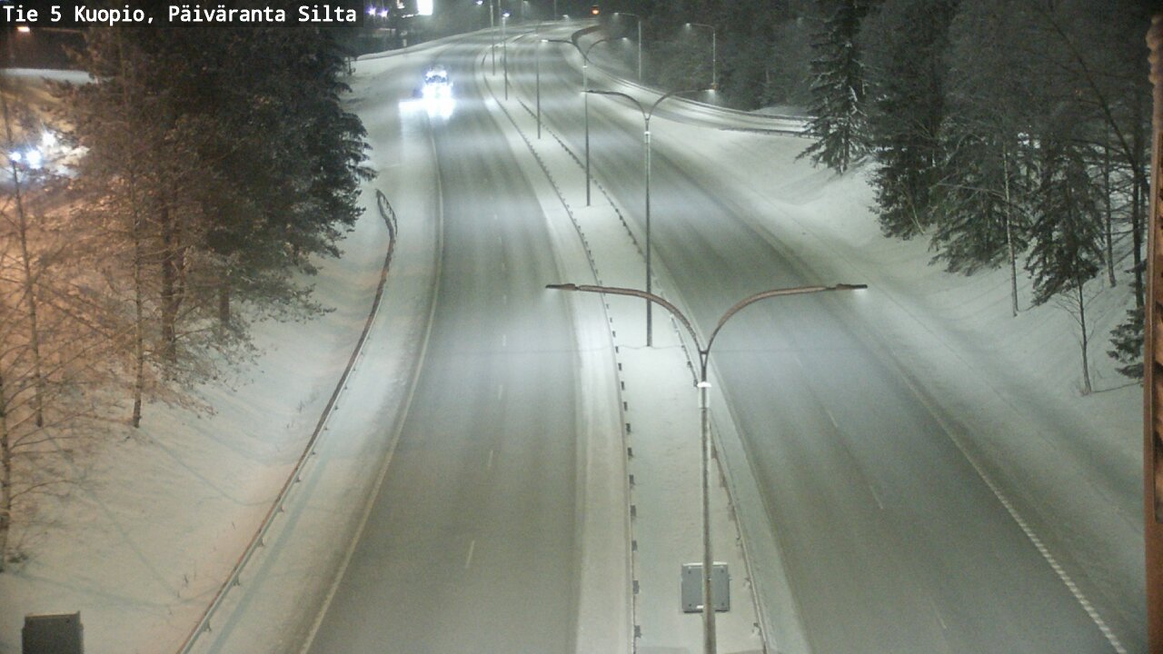 Weather Camera Image Väg 5 Kuopio, Päiväranta silta, Kuopio, Pohjois-Savo