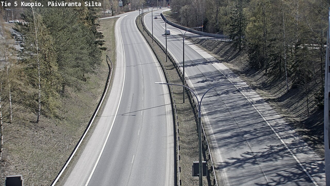 Weather Camera Image Väg 5 Kuopio, Päiväranta silta, Kuopio, Pohjois-Savo