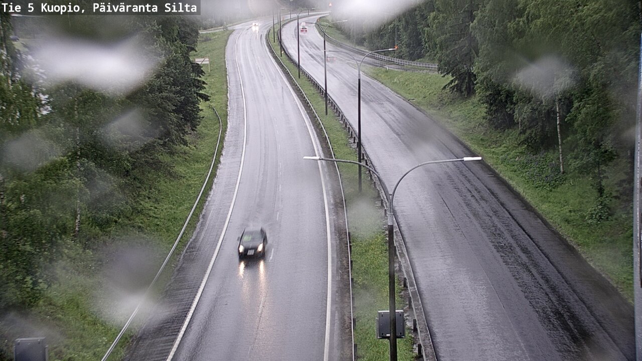 Weather Camera Image Road 5 Kuopio, Päiväranta silta, Kuopio, Pohjois-Savo
