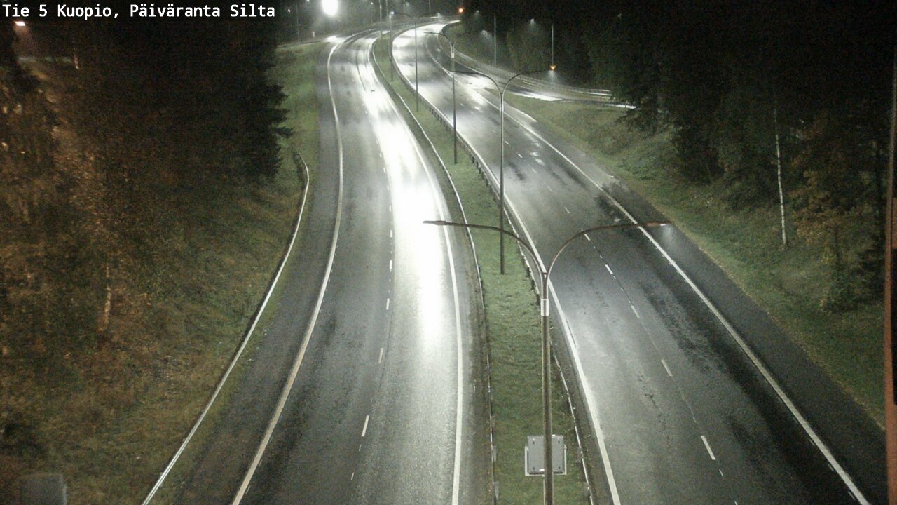 Weather Camera Image Road 5 Kuopio, Päiväranta silta, Kuopio, Pohjois-Savo