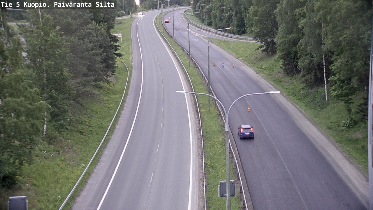 Weather Camera Image Road 5 Kuopio, Päiväranta silta, Kuopio, Pohjois-Savo
