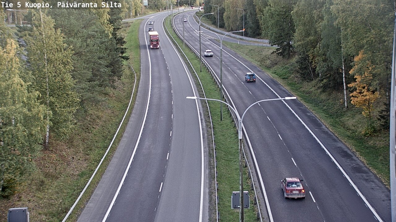 Kelikamerat Kuva Tie 5 Kuopio, Päiväranta silta, Kuopio, Pohjois-Savo