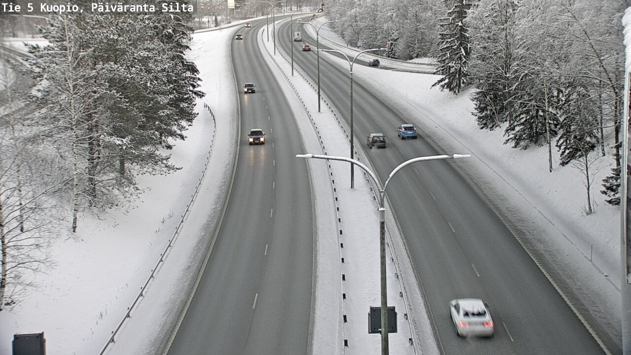 Weather Camera Image Väg 5 Kuopio, Päiväranta silta, Kuopio, Pohjois-Savo
