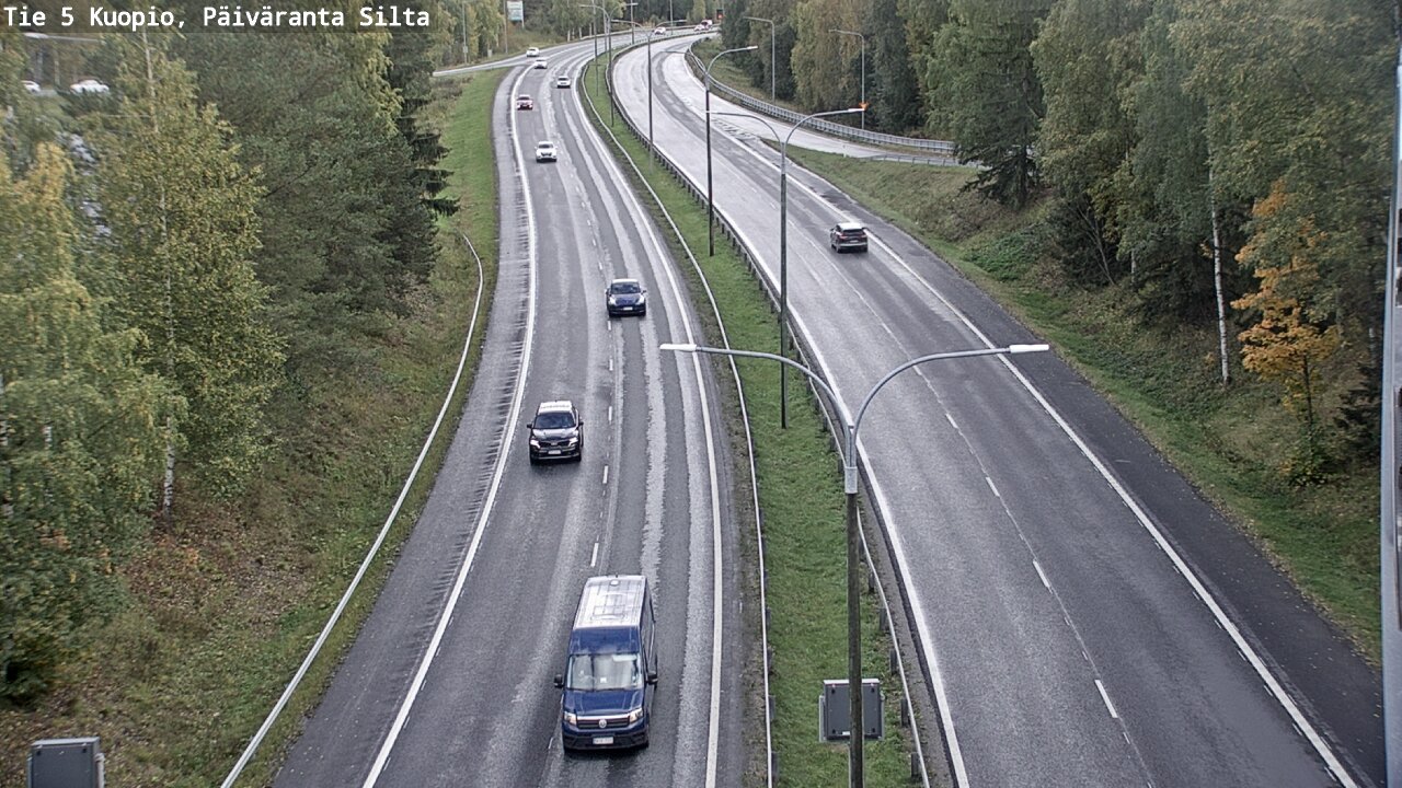 Weather Camera Image Road 5 Kuopio, Päiväranta silta, Kuopio, Pohjois-Savo