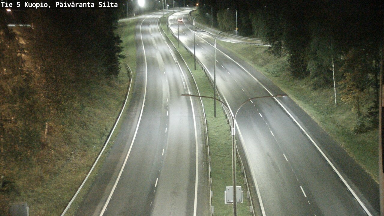 Weather Camera Image Road 5 Kuopio, Päiväranta silta, Kuopio, Pohjois-Savo