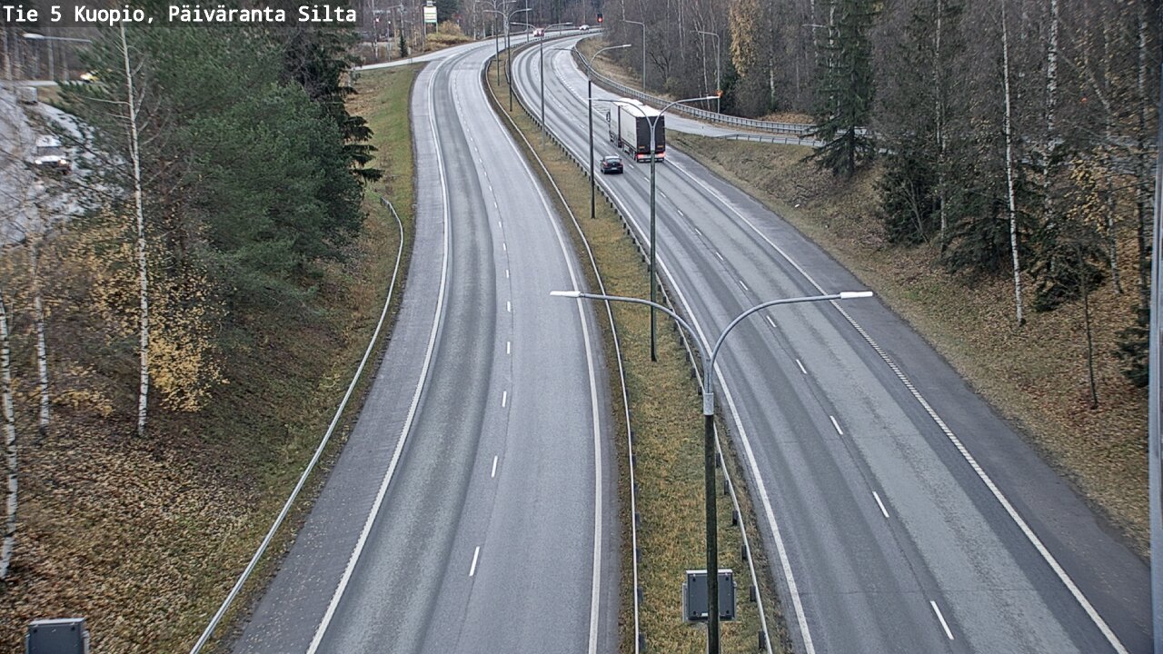 Weather Camera Image Väg 5 Kuopio, Päiväranta silta, Kuopio, Pohjois-Savo