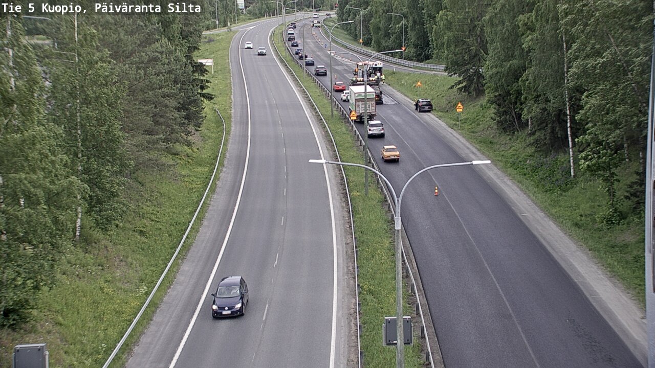 Weather Camera Image Road 5 Kuopio, Päiväranta silta, Kuopio, Pohjois-Savo