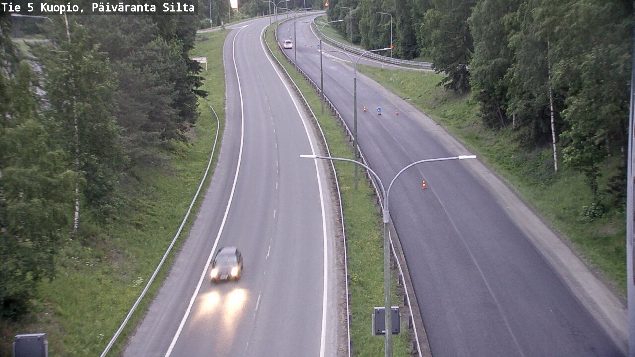 Weather Camera Image Road 5 Kuopio, Päiväranta silta, Kuopio, Pohjois-Savo