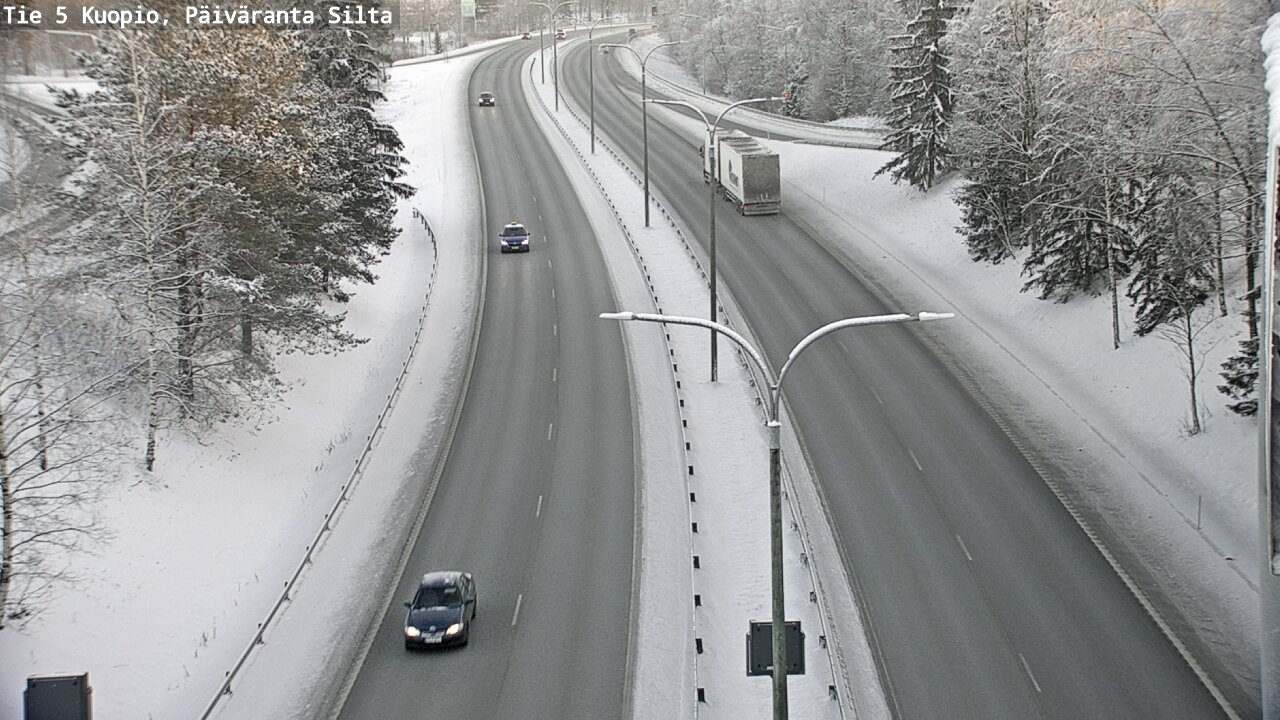 Weather Camera Image Väg 5 Kuopio, Päiväranta silta, Kuopio, Pohjois-Savo