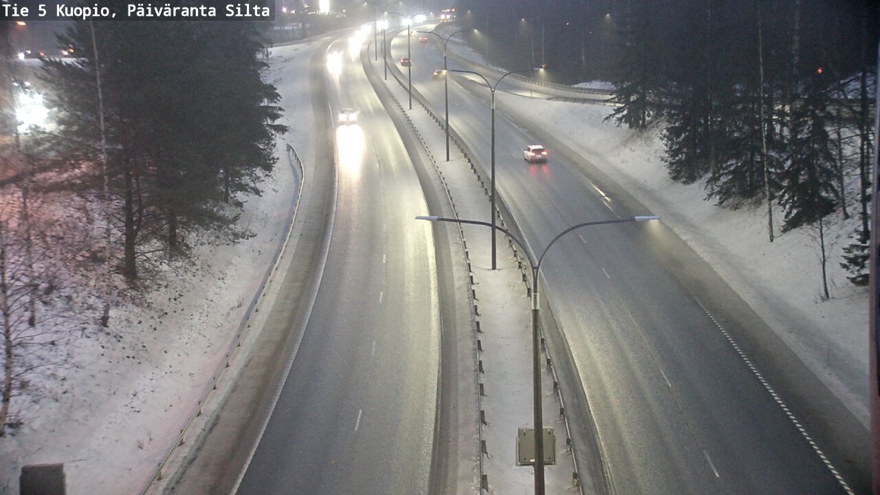 Weather Camera Image Road 5 Kuopio, Päiväranta silta, Kuopio, Pohjois-Savo