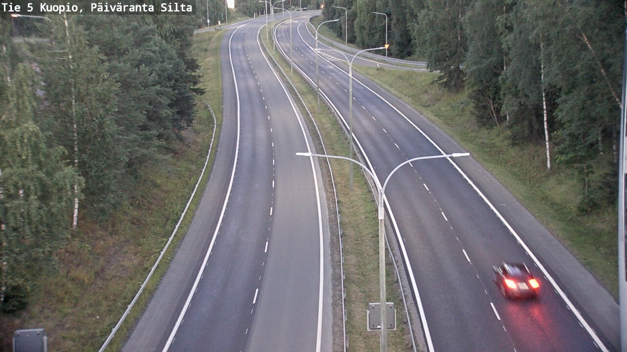 Kelikamerat Kuva Tie 5 Kuopio, Päiväranta silta, Kuopio, Pohjois-Savo