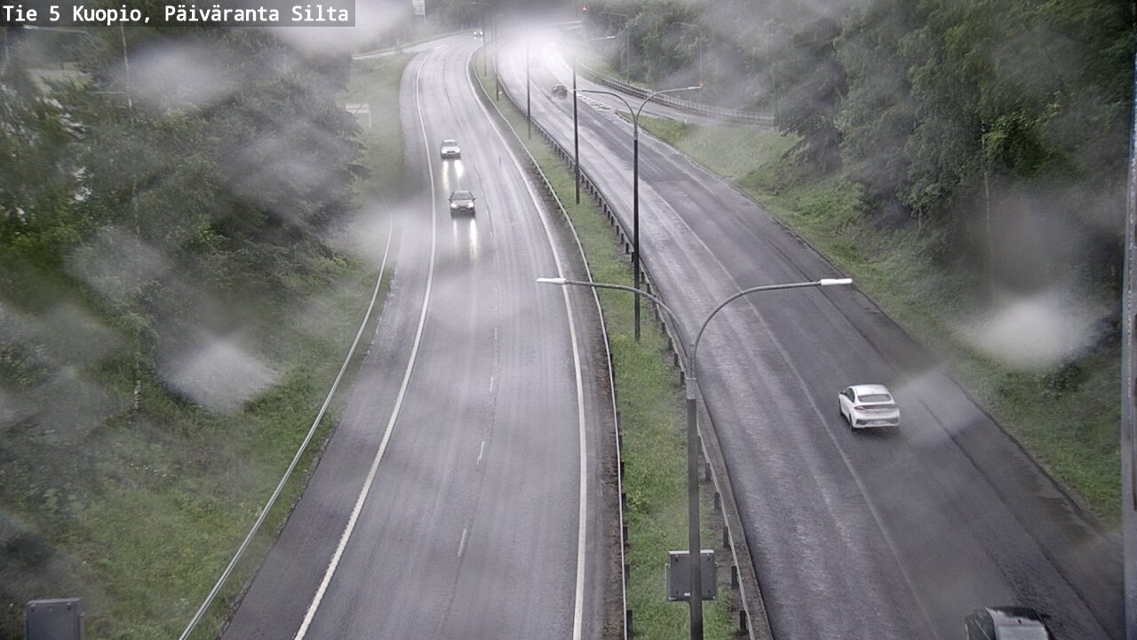 Weather Camera Image Väg 5 Kuopio, Päiväranta silta, Kuopio, Pohjois-Savo