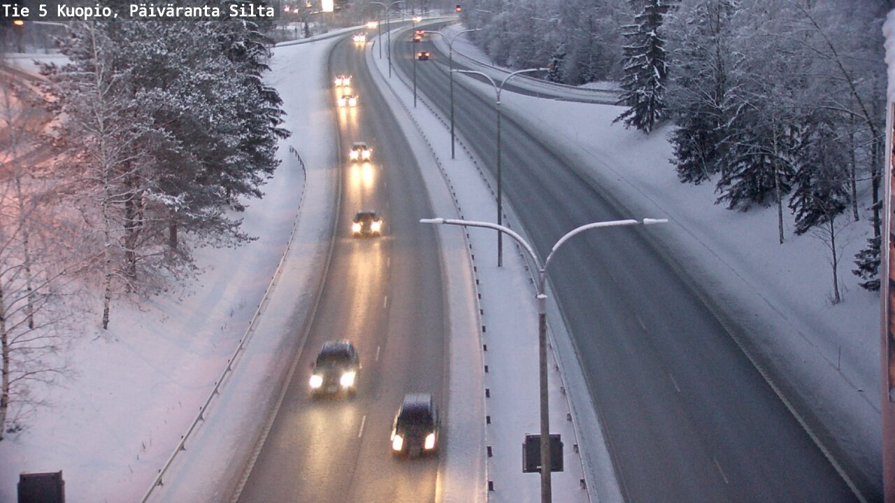 Weather Camera Image Väg 5 Kuopio, Päiväranta silta, Kuopio, Pohjois-Savo