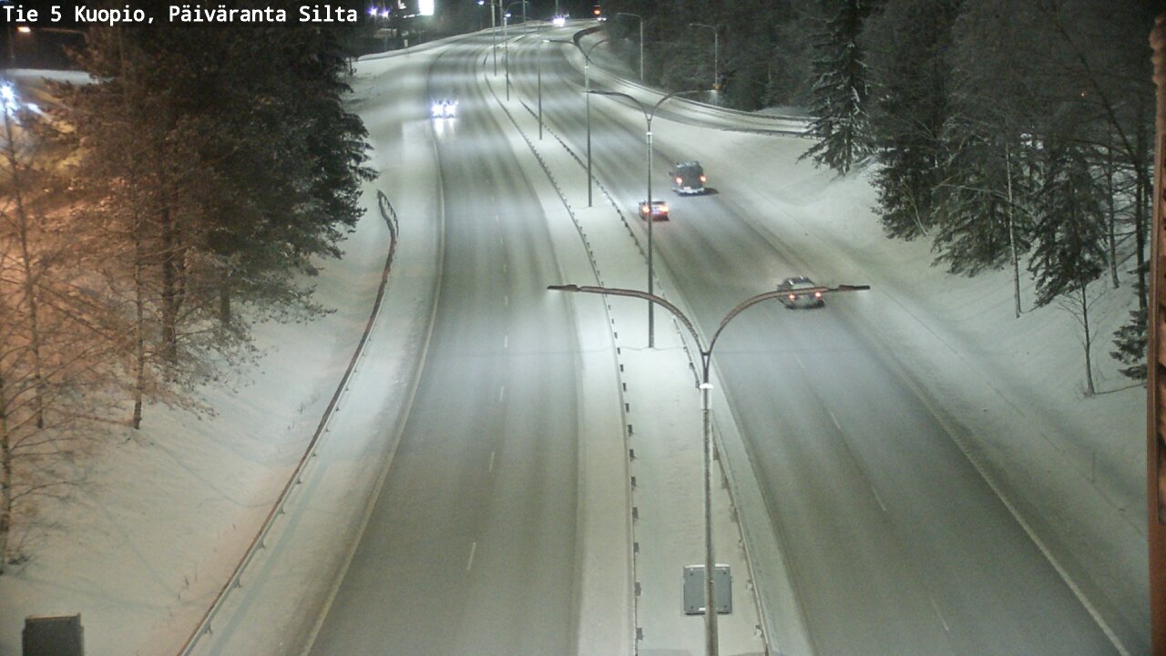 Weather Camera Image Väg 5 Kuopio, Päiväranta silta, Kuopio, Pohjois-Savo
