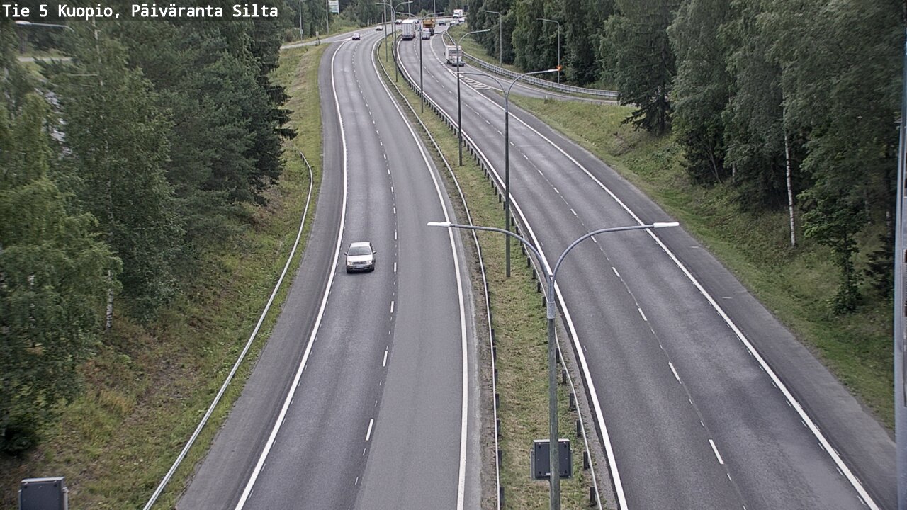 Weather Camera Image Road 5 Kuopio, Päiväranta silta, Kuopio, Pohjois-Savo