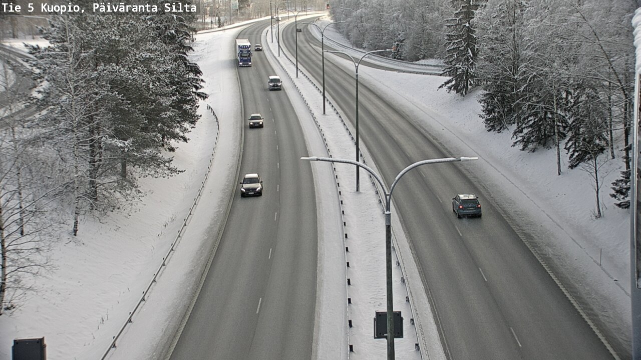 Weather Camera Image Väg 5 Kuopio, Päiväranta silta, Kuopio, Pohjois-Savo