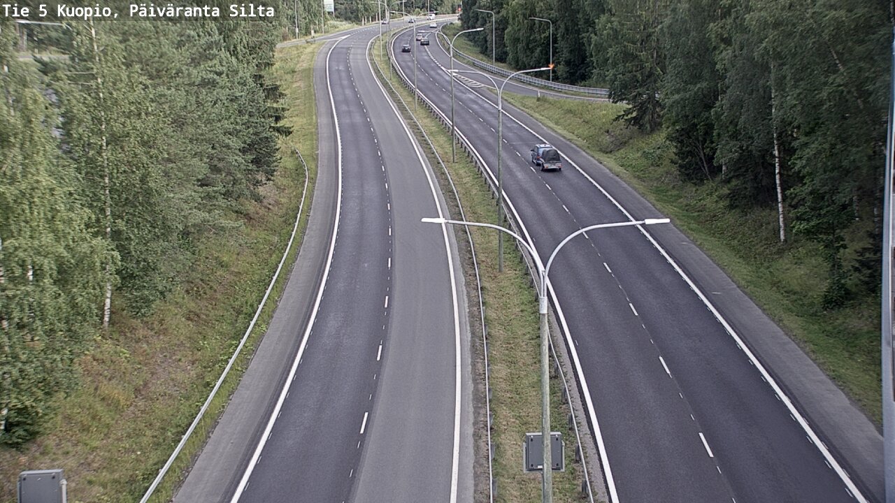 Kelikamerat Kuva Tie 5 Kuopio, Päiväranta silta, Kuopio, Pohjois-Savo