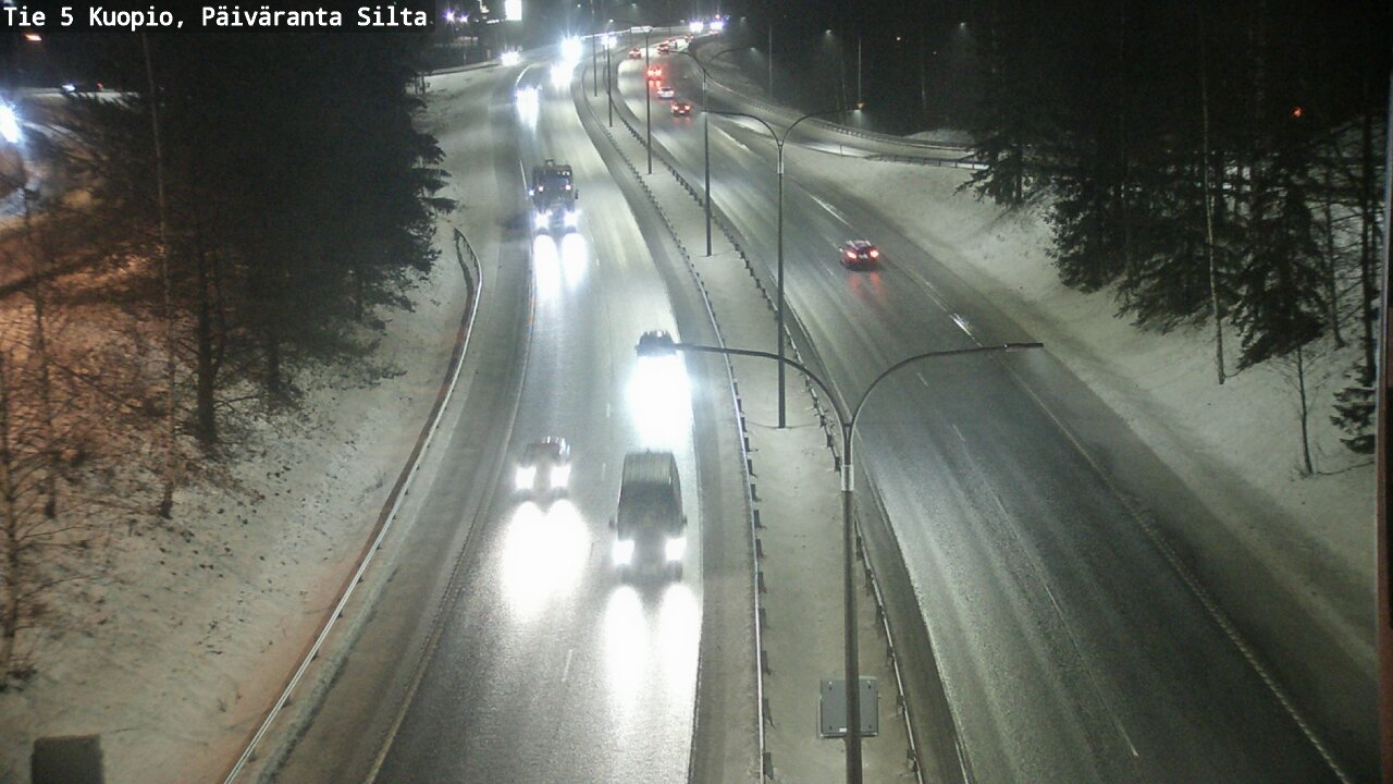 Weather Camera Image Road 5 Kuopio, Päiväranta silta, Kuopio, Pohjois-Savo