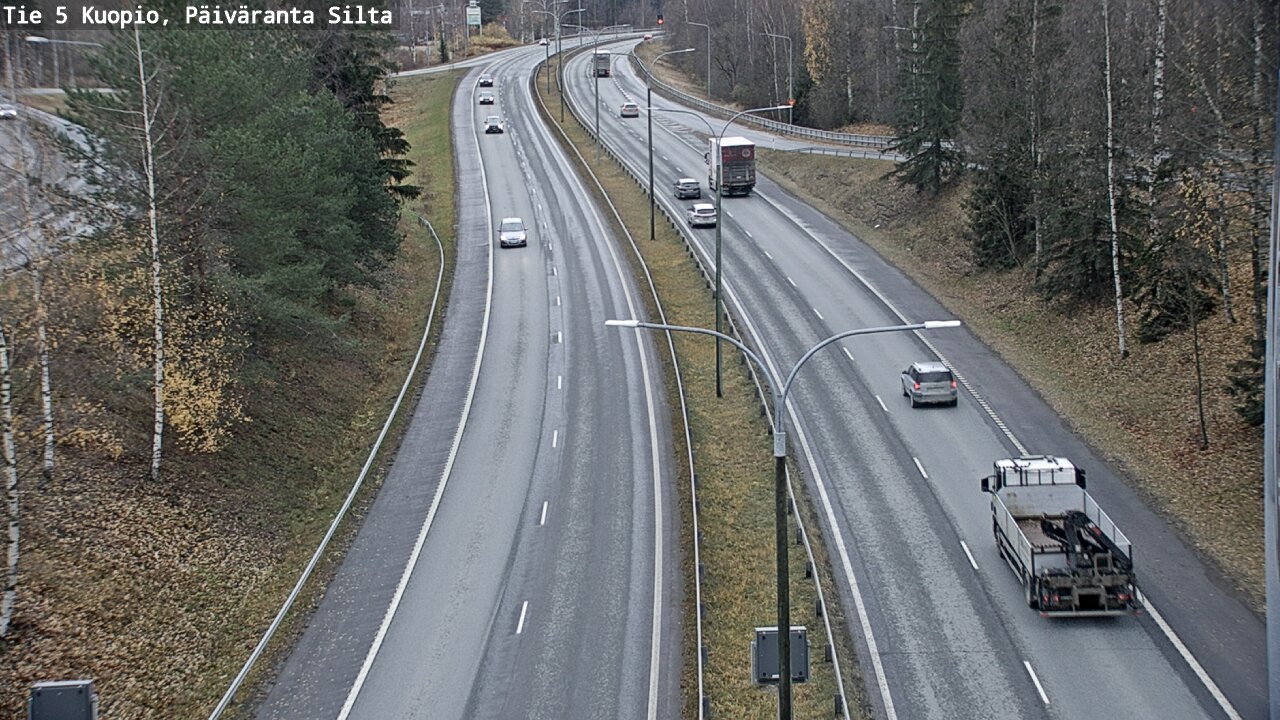 Weather Camera Image Väg 5 Kuopio, Päiväranta silta, Kuopio, Pohjois-Savo