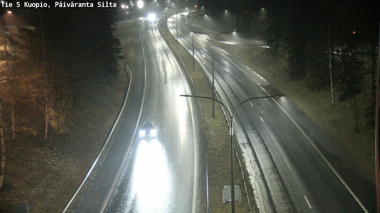 Weather Camera Image Road 5 Kuopio, Päiväranta silta, Kuopio, Pohjois-Savo