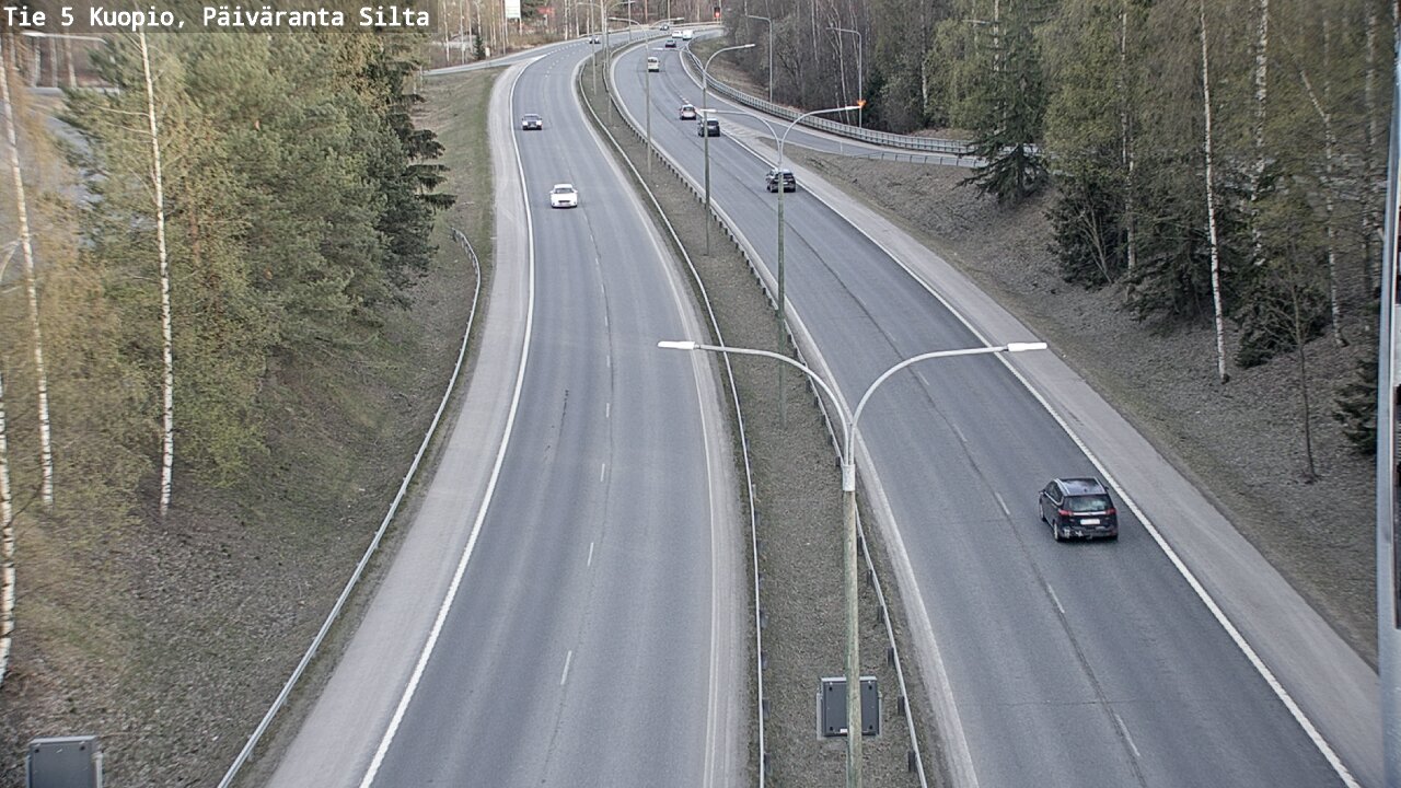 Weather Camera Image Väg 5 Kuopio, Päiväranta silta, Kuopio, Pohjois-Savo
