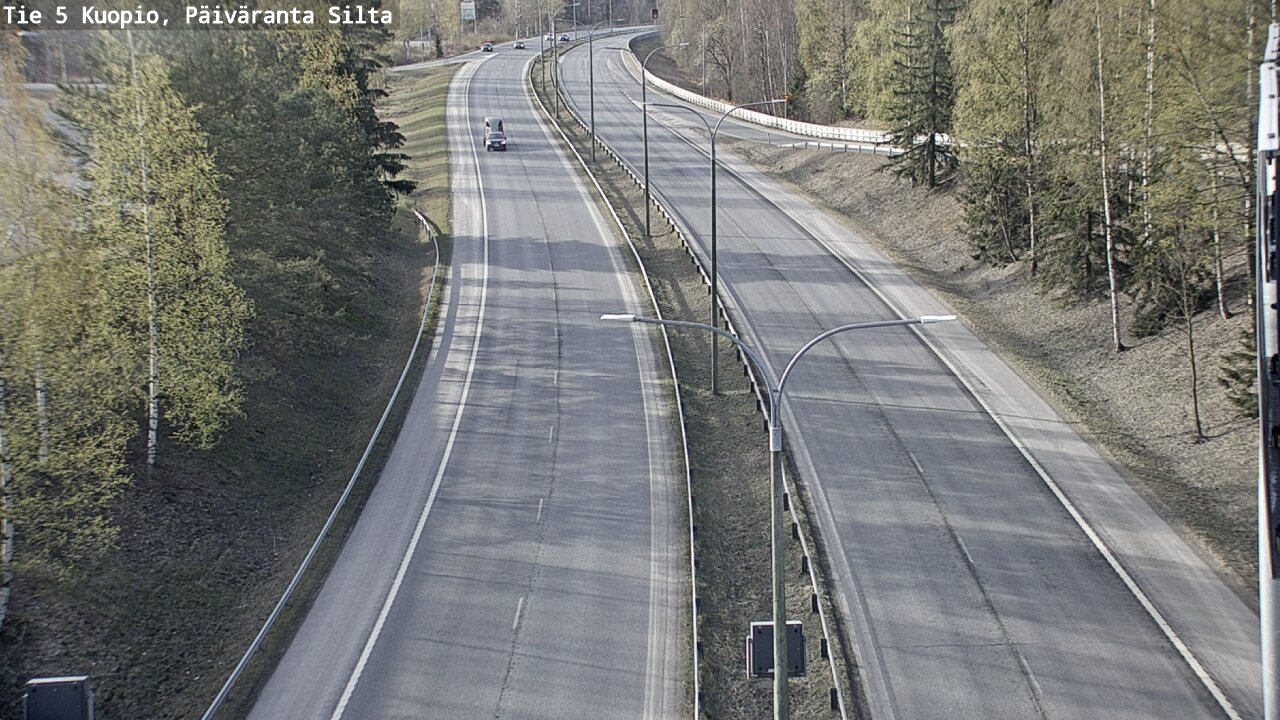 Weather Camera Image Road 5 Kuopio, Päiväranta silta, Kuopio, Pohjois-Savo