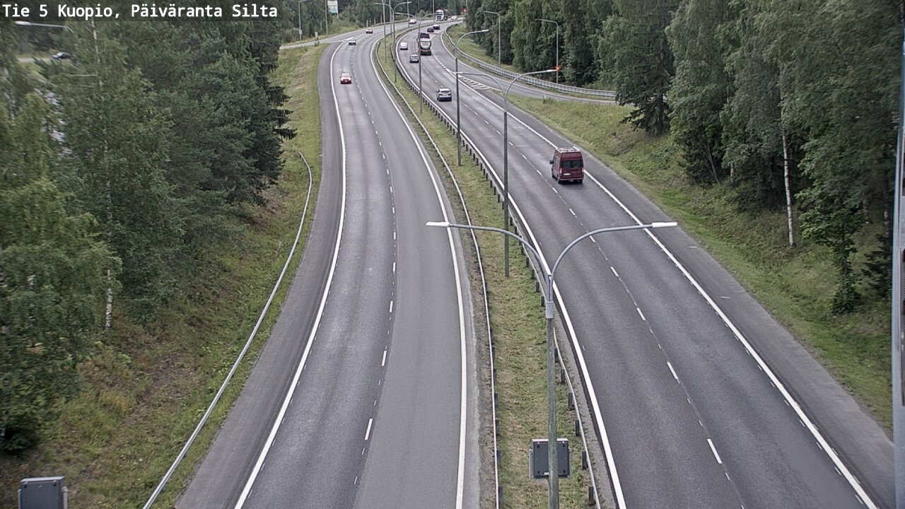 Weather Camera Image Road 5 Kuopio, Päiväranta silta, Kuopio, Pohjois-Savo