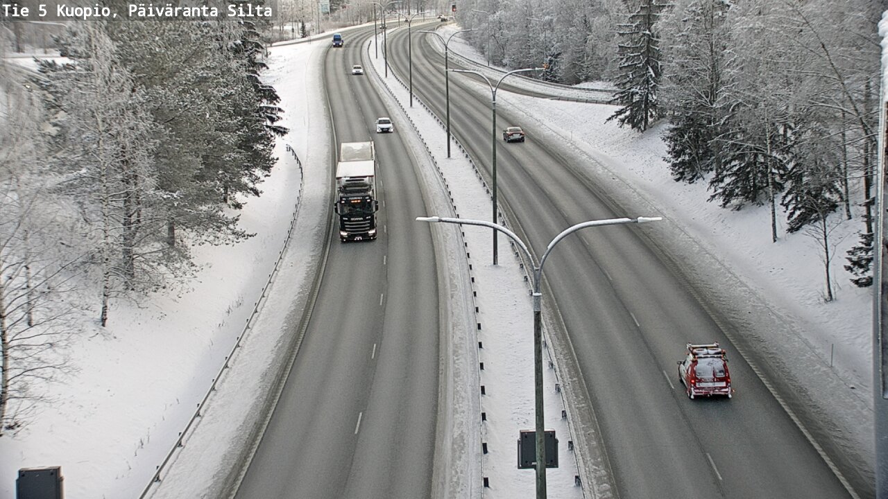 Kelikamerat Kuva Tie 5 Kuopio, Päiväranta silta, Kuopio, Pohjois-Savo