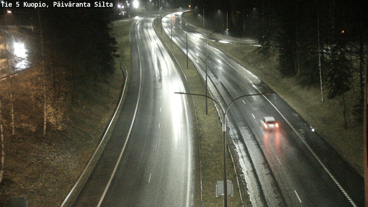 Weather Camera Image Road 5 Kuopio, Päiväranta silta, Kuopio, Pohjois-Savo