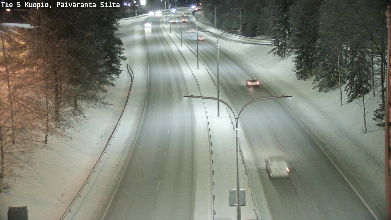 Weather Camera Image Väg 5 Kuopio, Päiväranta silta, Kuopio, Pohjois-Savo