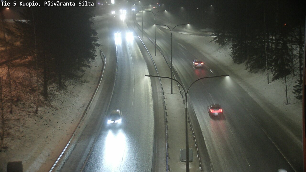 Weather Camera Image Road 5 Kuopio, Päiväranta silta, Kuopio, Pohjois-Savo