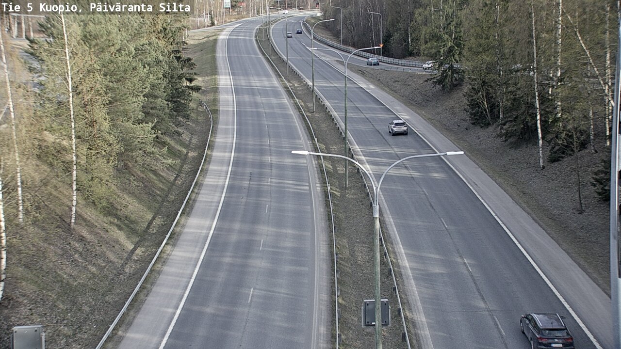 Weather Camera Image Väg 5 Kuopio, Päiväranta silta, Kuopio, Pohjois-Savo