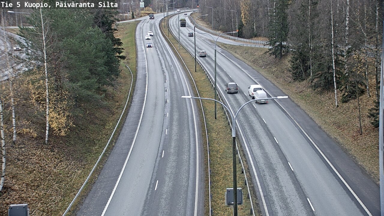 Weather Camera Image Väg 5 Kuopio, Päiväranta silta, Kuopio, Pohjois-Savo