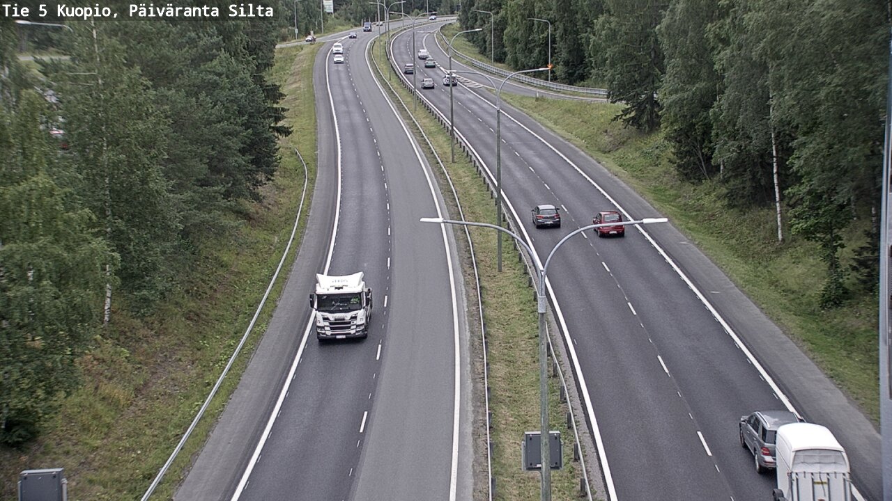 Weather Camera Image Road 5 Kuopio, Päiväranta silta, Kuopio, Pohjois-Savo