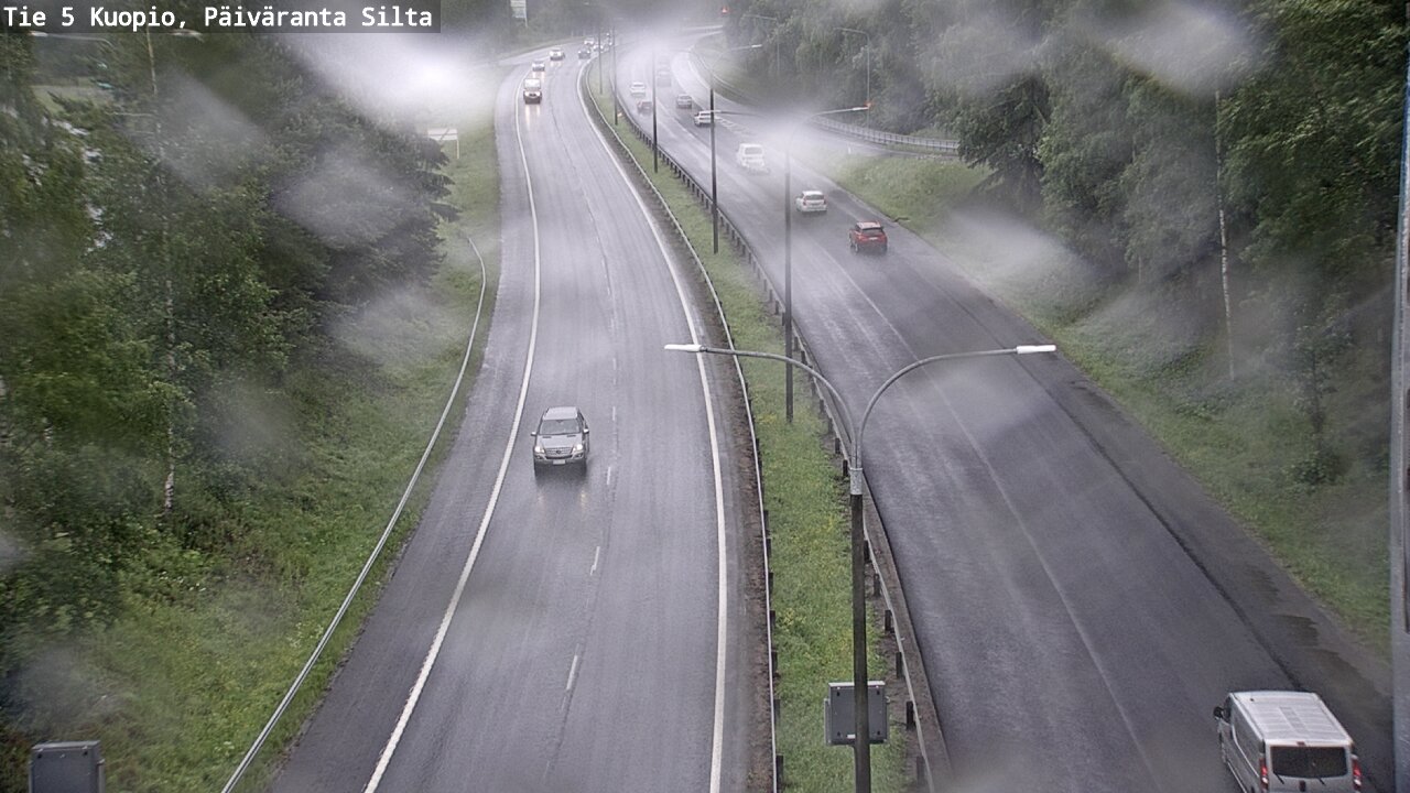 Weather Camera Image Väg 5 Kuopio, Päiväranta silta, Kuopio, Pohjois-Savo