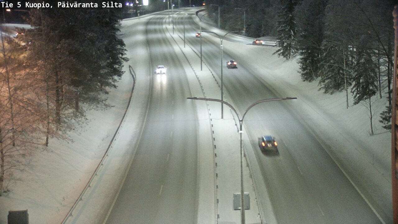 Weather Camera Image Väg 5 Kuopio, Päiväranta silta, Kuopio, Pohjois-Savo