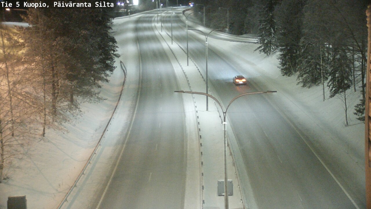 Weather Camera Image Väg 5 Kuopio, Päiväranta silta, Kuopio, Pohjois-Savo