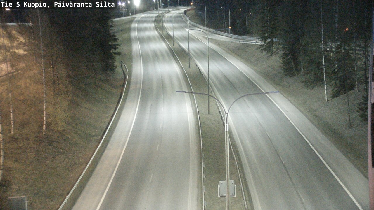 Weather Camera Image Väg 5 Kuopio, Päiväranta silta, Kuopio, Pohjois-Savo