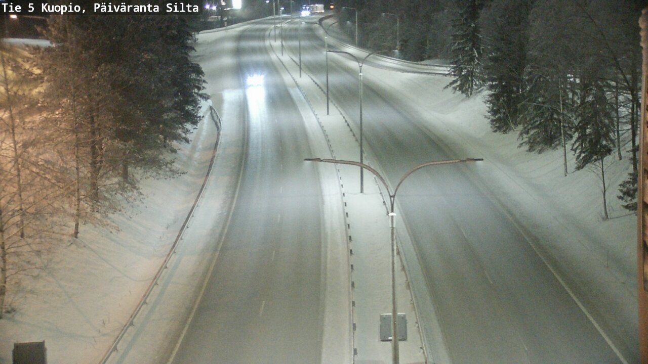Weather Camera Image Väg 5 Kuopio, Päiväranta silta, Kuopio, Pohjois-Savo