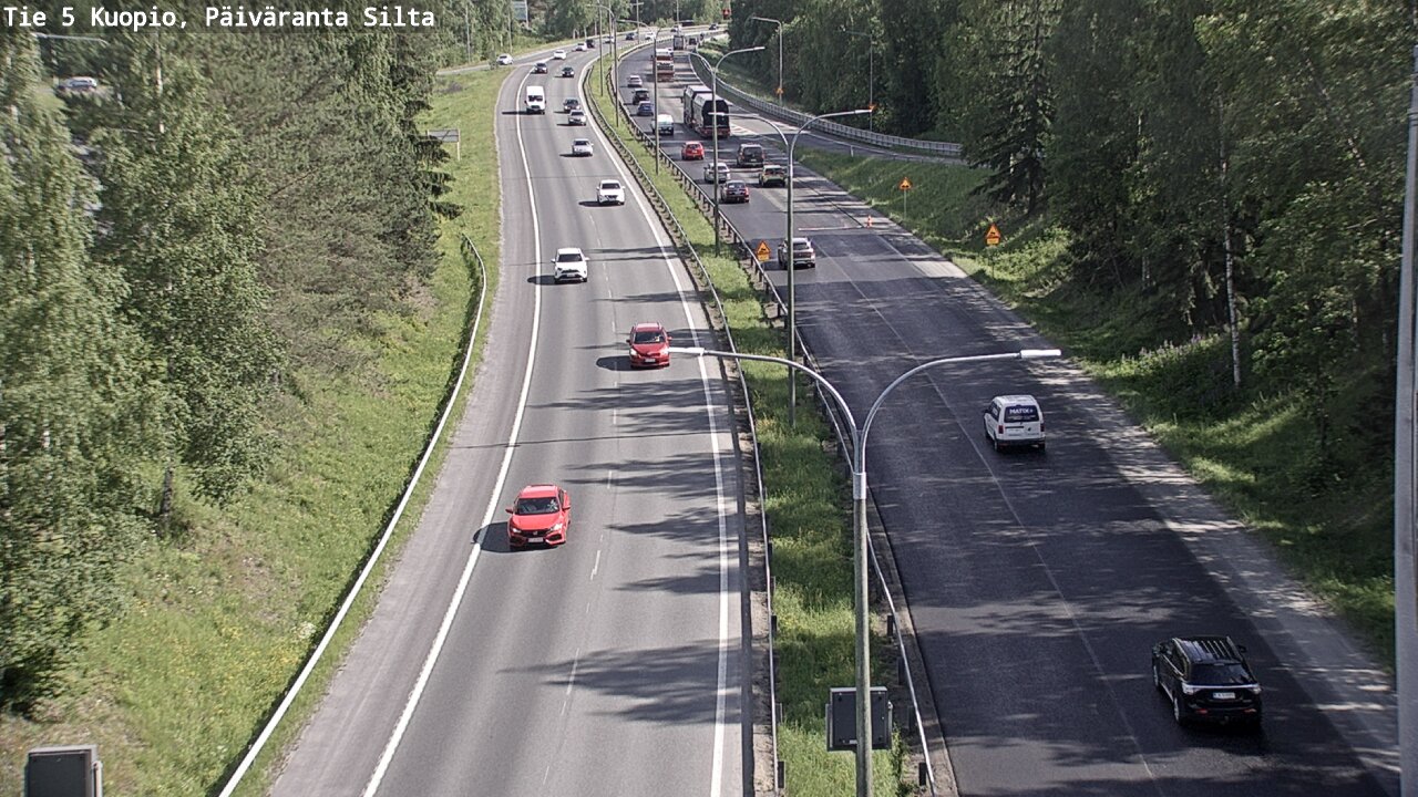 Weather Camera Image Road 5 Kuopio, Päiväranta silta, Kuopio, Pohjois-Savo