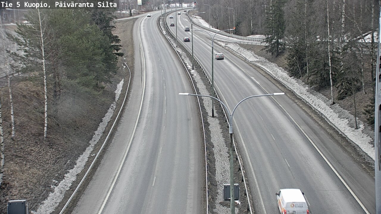 Kelikamerat Kuva Tie 5 Kuopio, Päiväranta silta, Kuopio, Pohjois-Savo