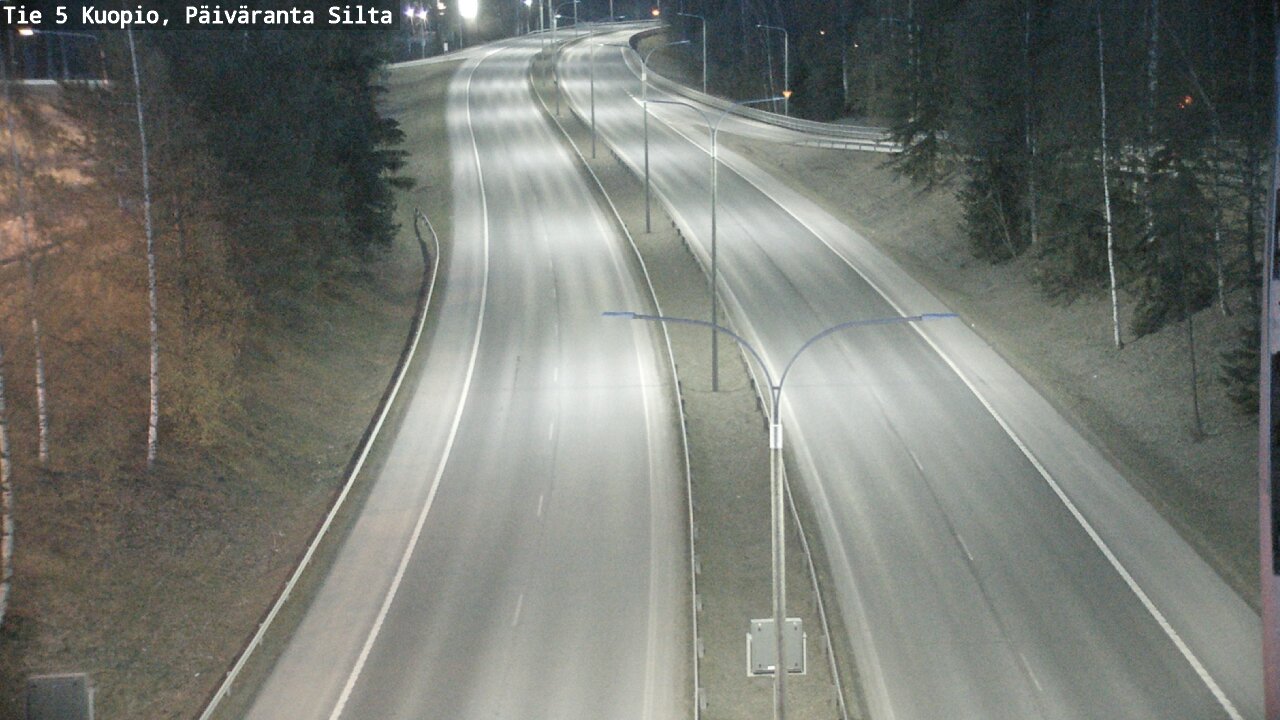 Weather Camera Image Väg 5 Kuopio, Päiväranta silta, Kuopio, Pohjois-Savo