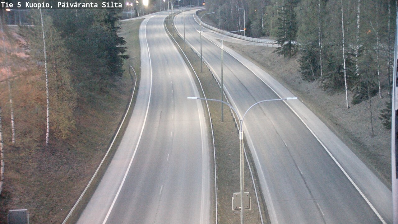 Weather Camera Image Väg 5 Kuopio, Päiväranta silta, Kuopio, Pohjois-Savo